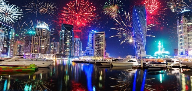أجمل أماكن للاحتفال برأس السنة في دبي