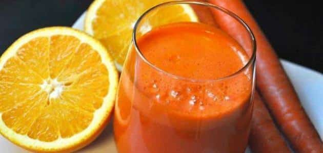 فوائد عصير الجزر والبرتقال على المعدة