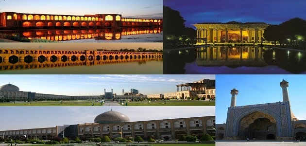الآثار التاريخية في اصفهان وسمرقند