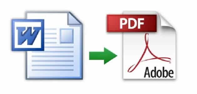 كيفية تحويل ملف وورد الى pdf بدون برامج