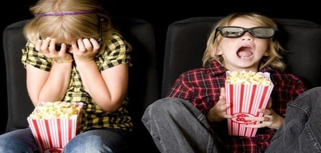 خطورة مشاهدة افلام رعب على الاطفال