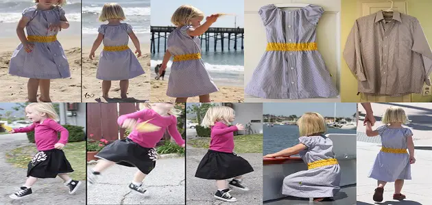 كيفية تفصيل ملابس أطفال من الملابس القديمة