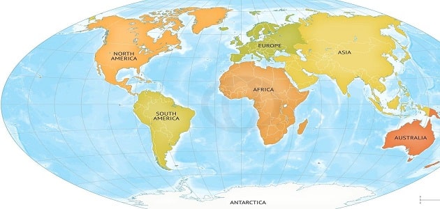 كم عدد قارات العالم