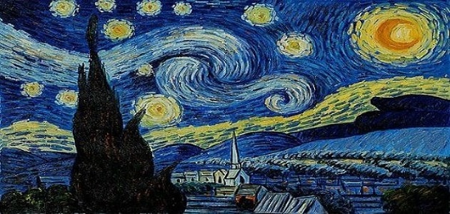 لوحة فان جوخ ليلة النجوم