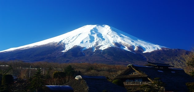 أين يقع جبل فوجي في اليابان