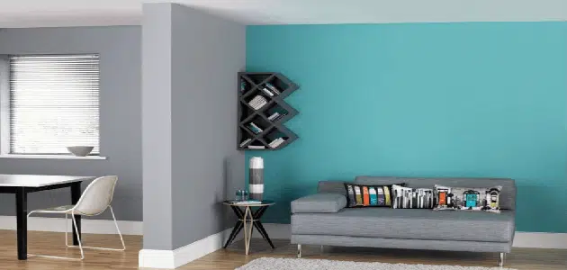 اللون الرمادي وما يناسبه من ألوان في الحوائط